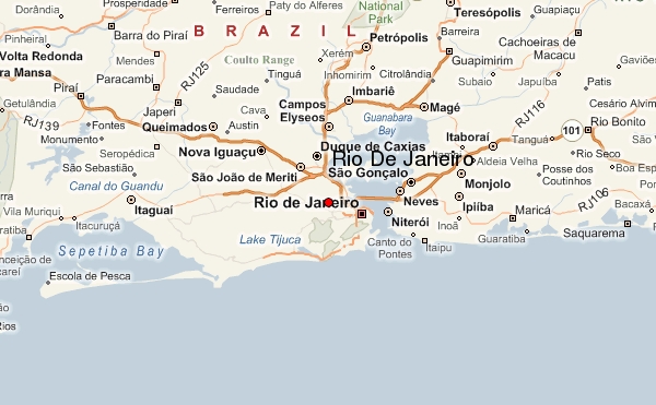 map of rio de janeiro